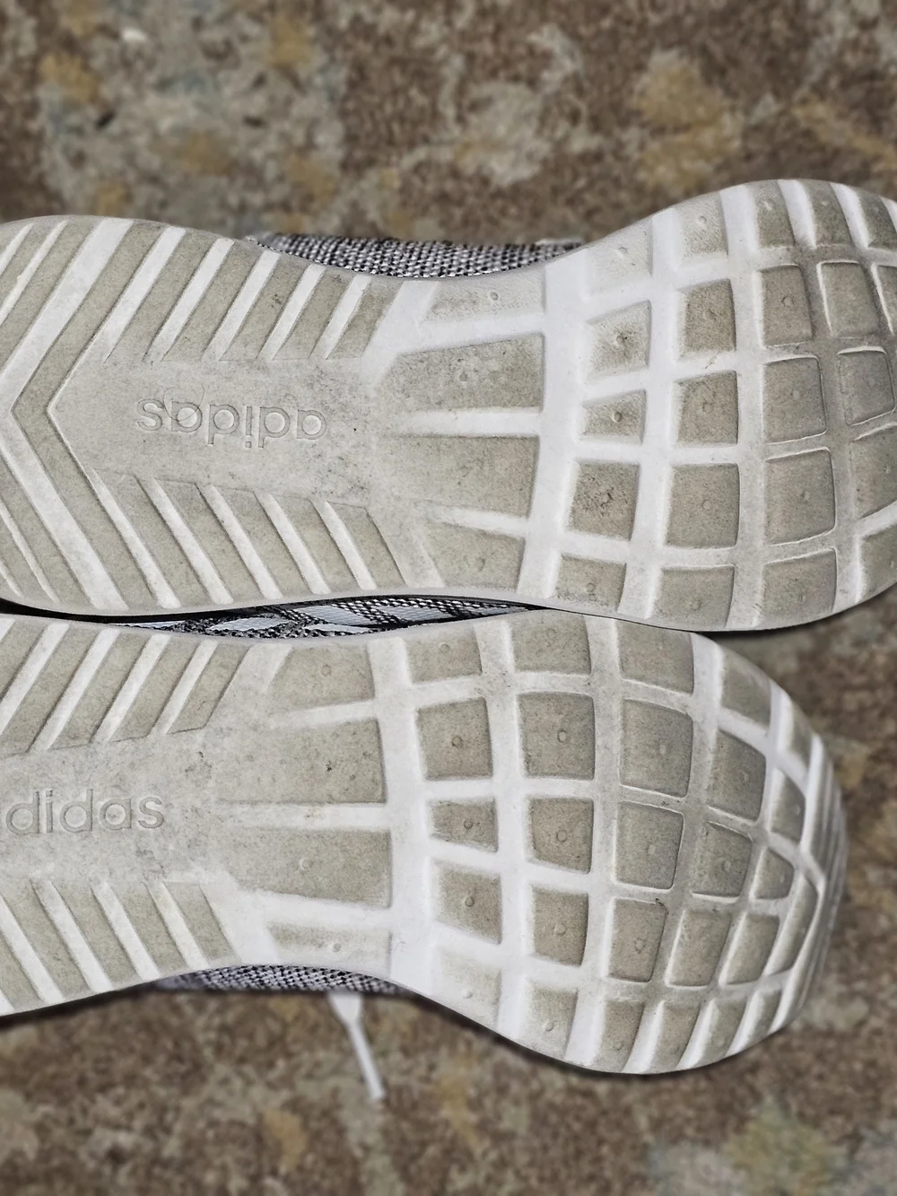 Adidas Cloudfoam Comfort Gray Knit Sneakers